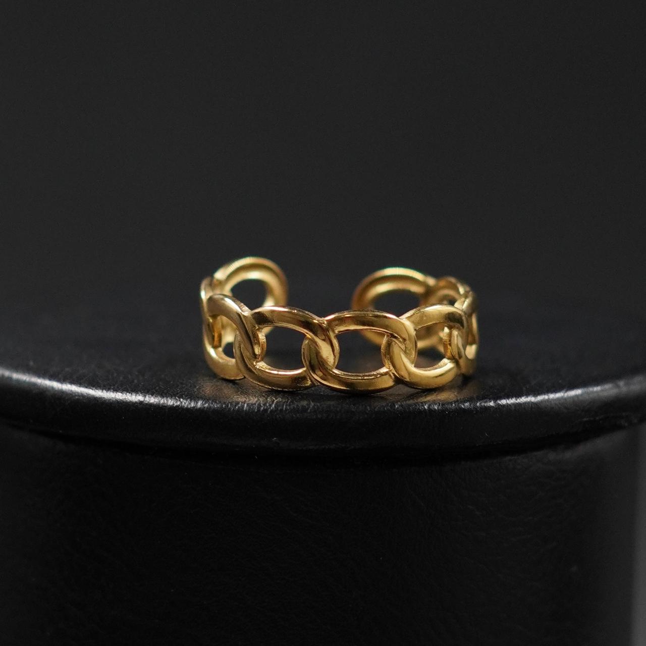 Miniatura 3 de Anillo Casillas Dorado Acero